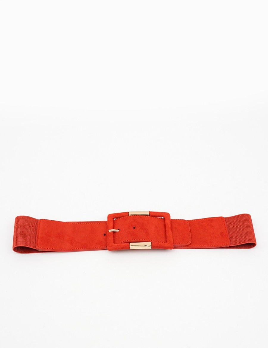 Femmes Strass Ceintures | Ceinture Elastique Avec Boucle Rectangle Recouverte