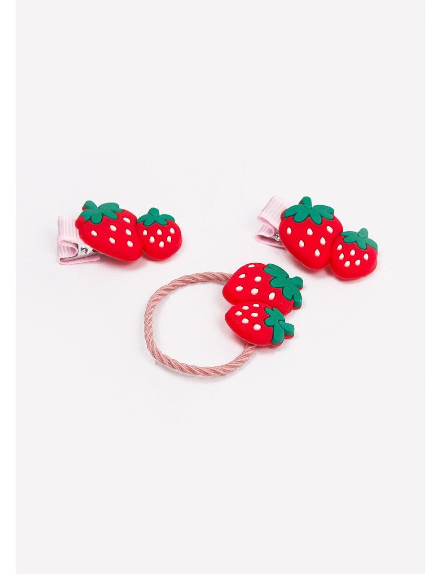 Enfants Strass | Strawberry Barrettes