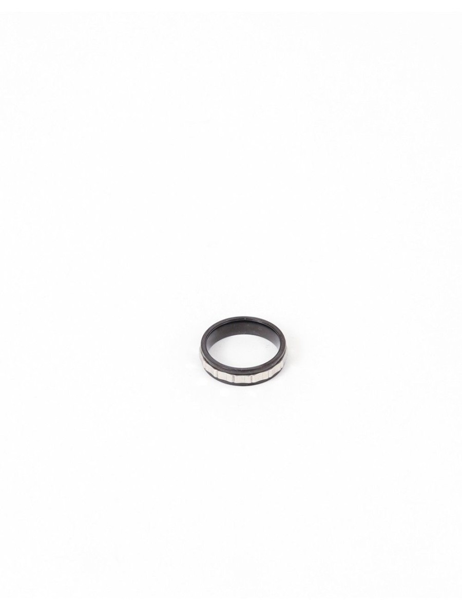 Hommes Strass | Bague Anneau Bicolore