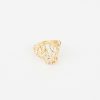 Femmes Strass Bijoux En Plaque Or | Bague Doree Leopard