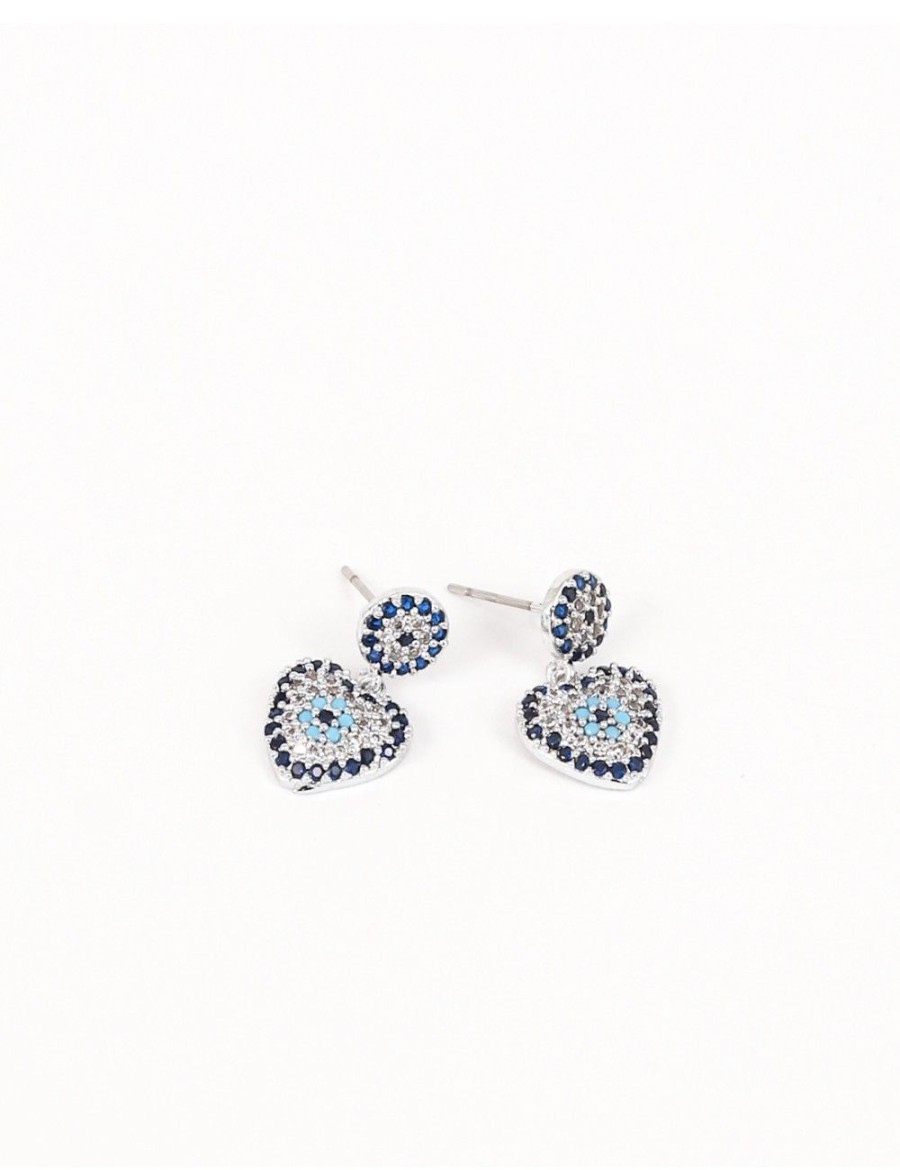 Femmes Strass Bijoux En Plaque Or | Boucles D'Oreilles Coeur A Strass