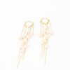 Femmes Strass Bijoux En Plaque Or | Boucles D'Oreilles A Longues Perles