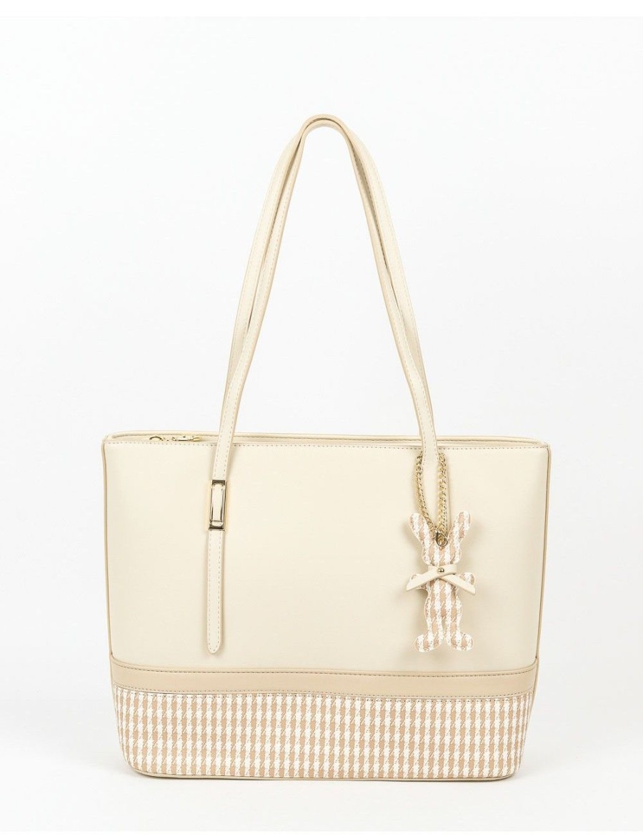 Femmes Strass Sacs A Main | Sac Fourre Tout A Detail Pied De Poule