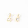 Femmes Strass Bijoux En Plaque Or | Pendants D'Oreilles A Strass