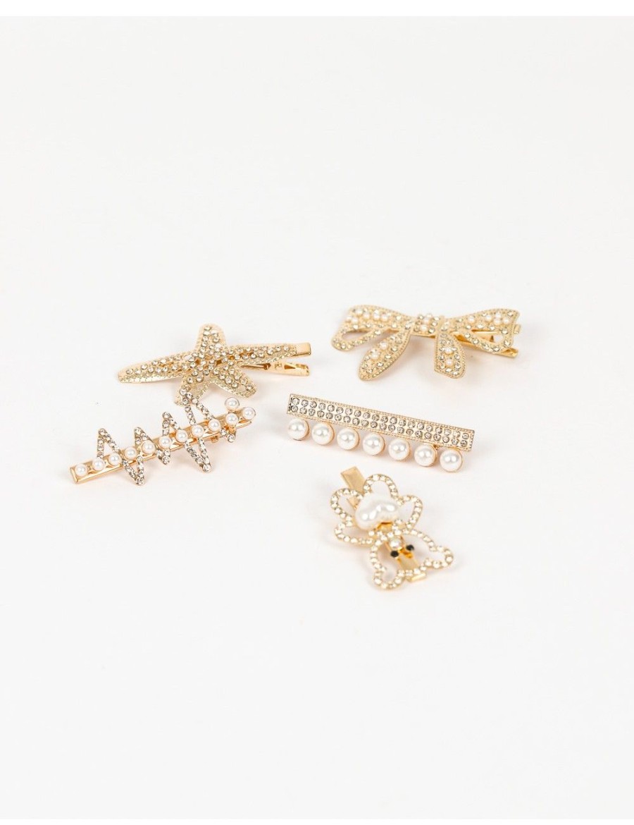 Accessoires Divers Strass Barrettes & Pinces Cheveux | Barrettes A Perles Et Strass