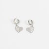 Femmes Strass Bijoux En Plaque Or | Boucles D'Oreilles Coeur A Strass