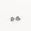 Femmes Strass Bijoux En Plaque Or | Boucles D'Oreilles Coeur