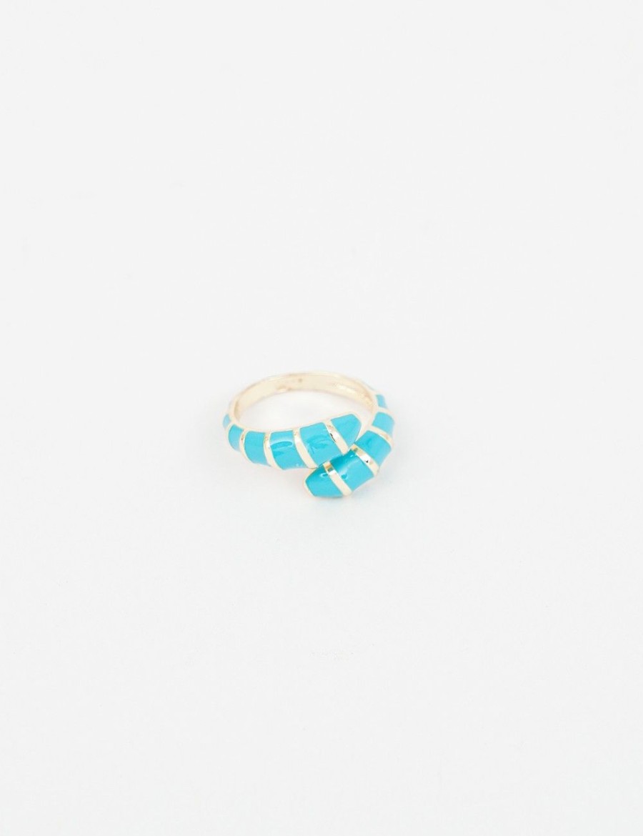 Femmes Strass Bijoux En Plaque Or | Bague Avec Un Motif Curviligne