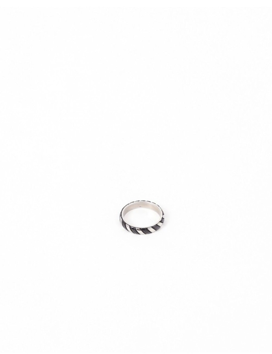 Hommes Strass | Bague Anneau Bicolore