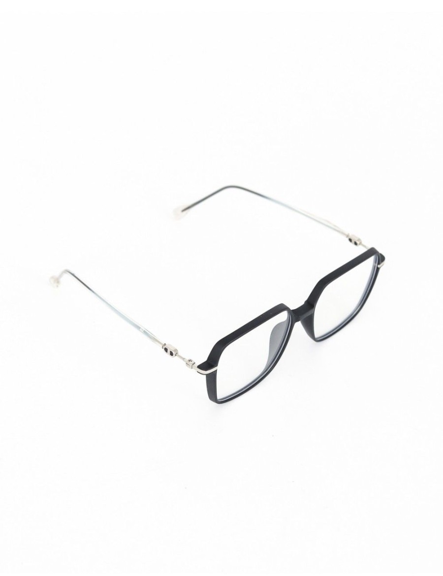 Accessoires Divers Strass Lunettes Optiques | Montures Optiques Carrees A Details Argentes