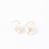 Femmes Strass Bijoux En Plaque Or | Boucles D'Oreilles Fleurs Avec Perles