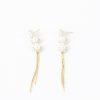 Femmes Strass Bijoux En Plaque Or | Boucles D'Oreilles A Perles