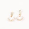 Femmes Strass Bijoux En Plaque Or | Boucles D'Oreilles Coeur